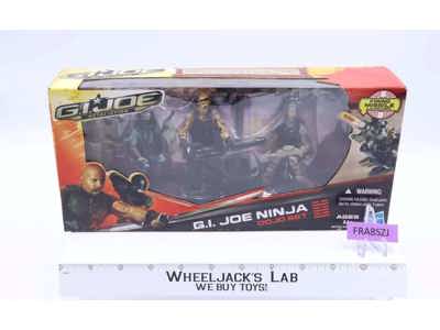 GI Joe Retaliation Ninja Dojo Set 3 Figures MISB NEW G.I. Joe 2011 Hasbro