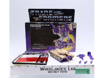 Blitzwing 100% Complete W/BOX 1985 Vintage G1 Transformers Hasbro Action Figure