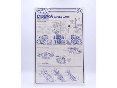 Cobra Battle Game 1982 ORIGINAL Instructions/ Blueprints G.I. Joe Hasbro
