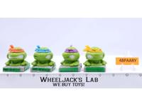 Lot of 4 Character Gum Candy Containers Teenage Mutant Ninja Turtles 1991 Topps