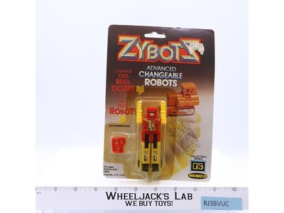 Changeable Bull Dozer Series 3 Zybotz ZYBOTZ Remco 1984 Vintage MOSC NEW