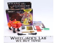 Rampage W/Box 100% Complete Vintage Hasbro G1 Transformers UNUSED STICKERS NM