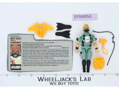 Wet-Suit 100% Complete V1 G.I. Joe 1986 Hasbro Vintage Action Figure