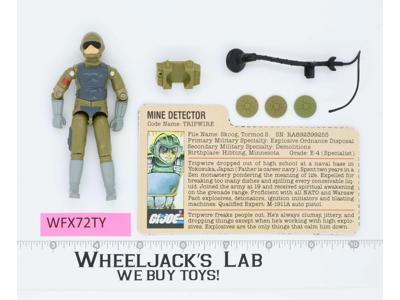Tripwire V1 RED CARD BACK 100% Complete G.I. Joe 1983 Hasbro Vintage Figure