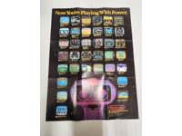 Nintendo Entertainment System NES Poster Only 1987 Nintendo Power Rare Vintage