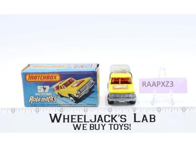 Wild Life Truck No 57 Rolamatics Lesney Matchbox 1975 W/Box England Vintage