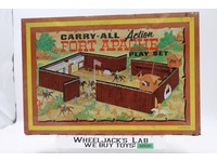#4685 Fort Apache Carry-All Action Playset 1968 Marx Vintage Western Cowboy Set