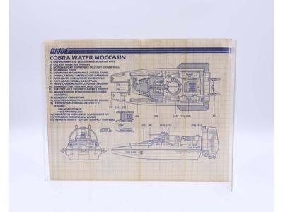 Cobra Water Moccasin 1984 ORIGINAL Instructions / Blueprints G.I. Joe