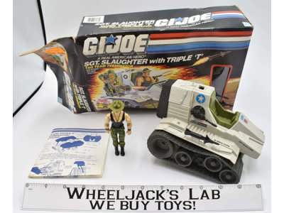 Sgt. Slaughter &Triple T W/Box GI Joe 1986 Hasbro Vintage