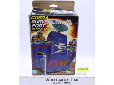 Cobra Surveillance Port W/Box GI Joe 1986 Hasbro Vintage Action Figure Vehicle