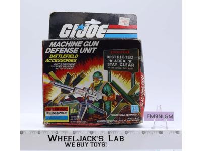 Machine Gun Defense Unit 100% Complete W/Box GI Joe 1984 Hasbro Action Figure