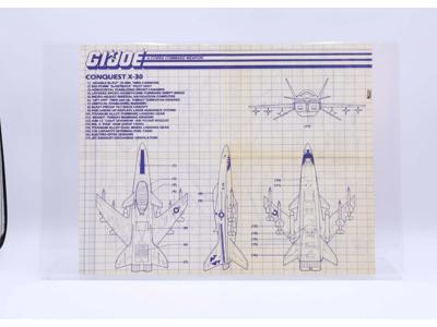 Conquest X-30 1988 ORIGINAL Instructions / Blueprints G.I. Joe Hasbro