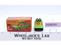 VW Golf No 7 Superfast Lesney Matchbox 1975 W/Box England Vintage