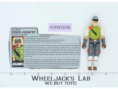 Cross Country V1 100% Complete G.I. Joe 1986 Hasbro Vintage Action Figure