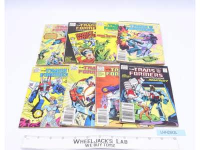 Lot of 8 The Transformers Comic Magazine 1-6,8,9 Marvel Comics 1980's Vintage