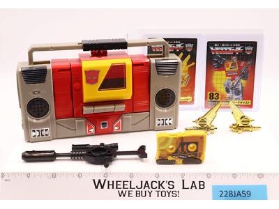 Blaster & Steeljaw 100% Complete Takara Reissue 21 G1 Transformers 2006 OPENS