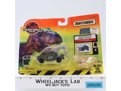 Tracker Trapper Hook Truck W/Dieter Stark Jurassic Park 1996 Matchbox NEW SEALED
