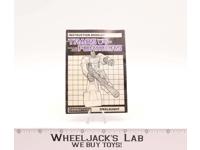 Onslaught Action Figure Vintage Instruction Manual Booklet 1986 G1 Transformers