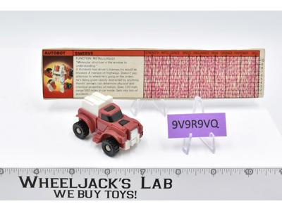 Swerve 100% Complete 1985 Vintage Hasbro G1 Transformers Action Figure
