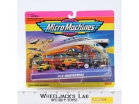 #18 Harvesters Micro Machines Pickup Furrower Tractor Farmers Galoob NEW SEALED