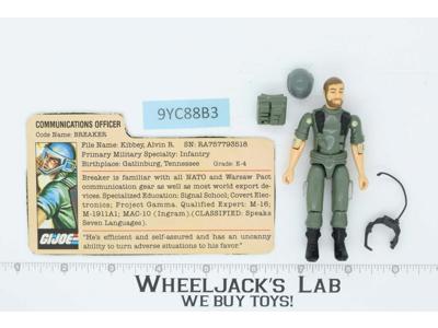 Breaker V1 Straight Arm 100% Complete G.I. Joe 1982 Hasbro Vintage Figure