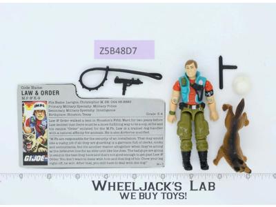 Law & Order V1 100% Complete G.I. Joe 1987 Hasbro Vintage Action Figure
