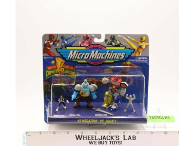#5 Megazord vs Squatt Micro Machines Power Rangers 1994 Bandai NEW MISB SEALED