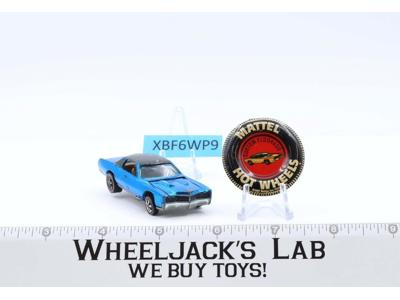 Custom Eldorado Blue With Button 1968 Hot Wheels Mattel Vintage Redline RL