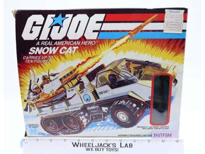 Snow Cat W/ Frostbite 100% Complete W/Box G.I. Joe 1985 Hasbro Vintage Vehicle