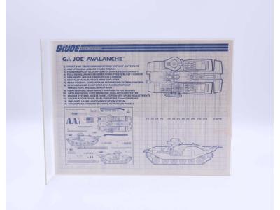 G.I. Joe Avalanche 1990 ORIGINAL Instructions/ Blueprints G.I. Joe Hasbro