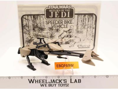 Speeder Bike 100% Complete Star Wars ROTJ 1983 Kenner Action Figure Vehicle