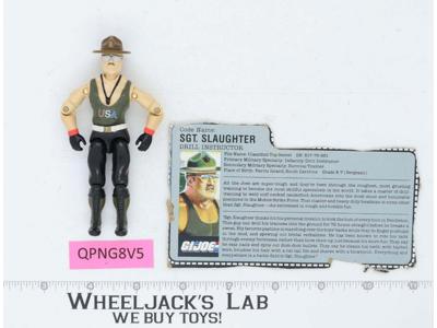 Sgt. Slaughter V1 G.I. Joe 1985 Hasbro Vintage Action Figure