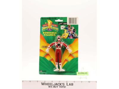 Bendable Red Ranger Mighty Morphin Power Rangers 1993 Bandai NEW MOSC