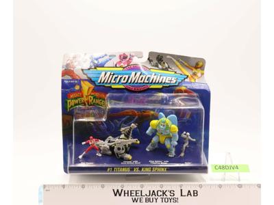 #1 Titanus vs King Sphinx Micro Machines Power Rangers 1994 Bandai MISB SEALED