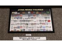 Star Wars Action Figures Posters 2012 17x11 Includes Frame