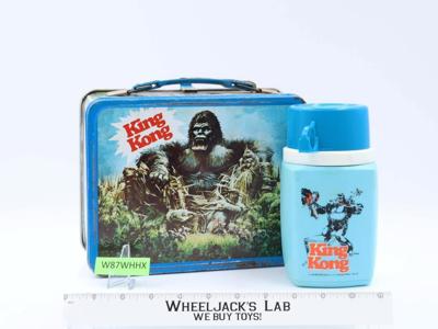 King Kong Metal Lunchbox w/ Thermos Mug 1977 Thermos Brand
