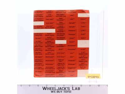 Red Labels Sticker Sheet for Vinyl Collector Case ORIGINAL Star Wars Kenner