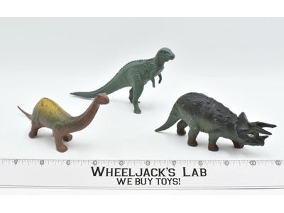 Lot of 3 Dinosaurs Larami Toy Action Figure