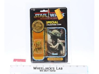 Yoda Brown Snake CAS GRADED 70 85/70/80 Star Wars POTF 92 Back-A 1984 Kenner