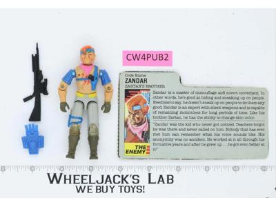 Zandar V1 100% Complete G.I. Joe 1986 Hasbro Vintage Action Figure