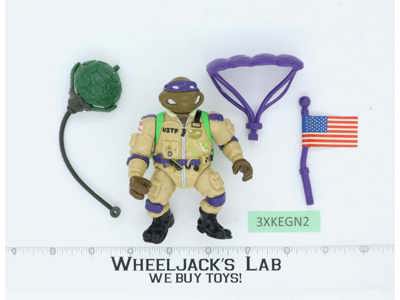 Pro Pilot Don Military Teenage Mutant Ninja Turtles 1991 TMNT Playmates Figure