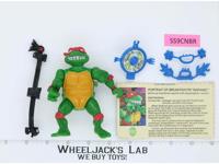 Breakfightin' Raphael 100% Complete TMNT 1989 Playmates Vintage Action Figure