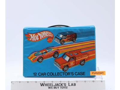 12 Car Collector's Case W/Tray Hot Wheels 1980 Mattel Vintage Storage Case
