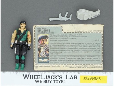 Dial-Tone V1 100% Complete RED CARD BACK G.I. Joe 1986 Hasbro Vintage Figure