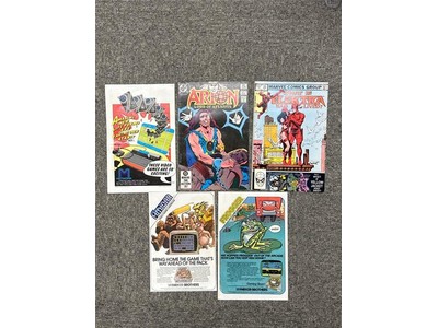 Mattel & Parker Brothers LOT of 5, 1982 Atari Video Games Print Ads