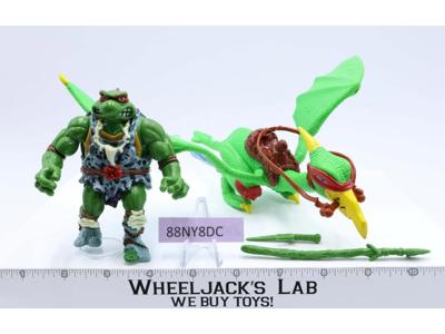 Cave Turtle Raph W/ Tubular Pterodactyl Complete TMNT 1993 Vintage Playmates
