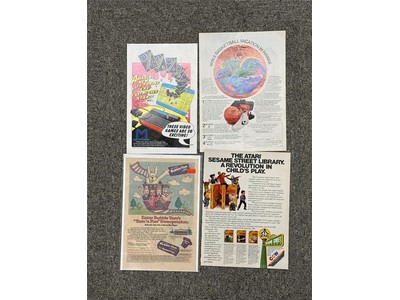Atari LOT of 4, 1982-1983 Atari Video Games Print Ads