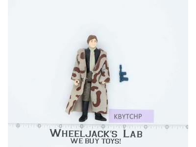 Han Solo Trench Coat 100% Complete Star Wars ROTJ 1983 Vintage Kenner NO REPRO