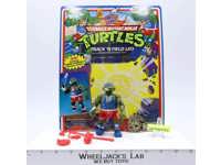 Track 'n Field Leo 100% Complete W/Card TMNT 1992 Playmates Action Figure