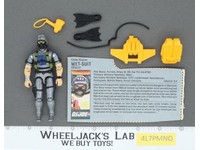 Wet-Suit V2 MISSION BRAZIL RED CARD BACK Complete G.I. Joe 1986 Hasbro Vintage